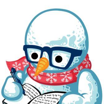 Winter Writers Retreat Snowman logo
